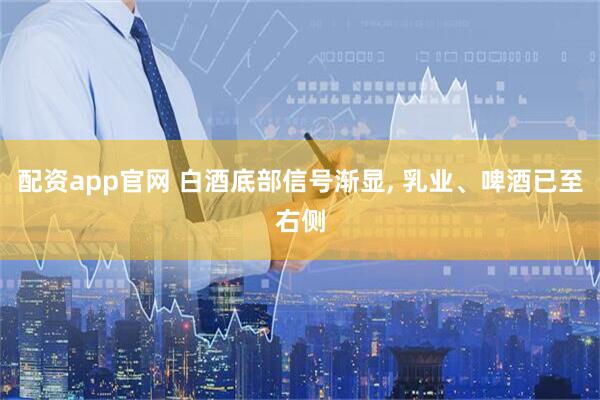 配资app官网 白酒底部信号渐显, 乳业、啤酒已至右侧